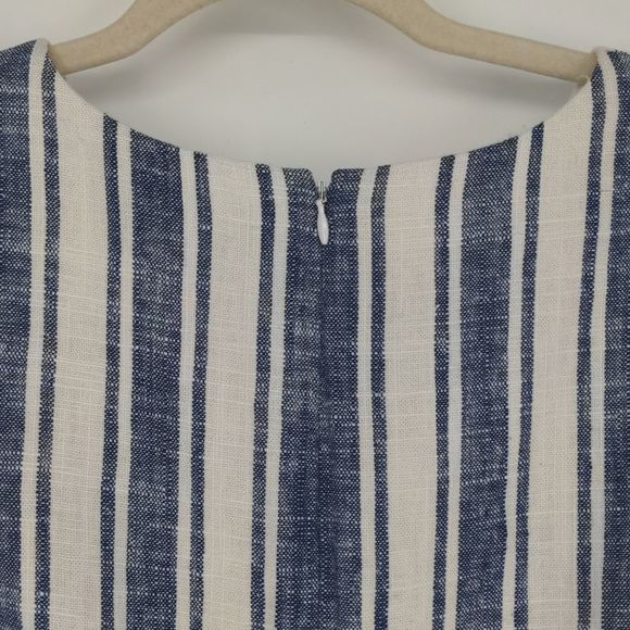 J. Crew Blue and White Striped Mini Dress - Picture 14 of 15